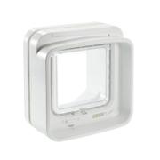Hvid SureFlap DualScan-kattelem med mikrochipsensor