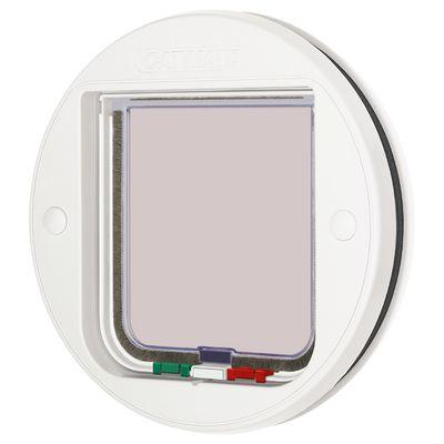Rund hvid Cat Mate 210 kattelem beregnet til glas