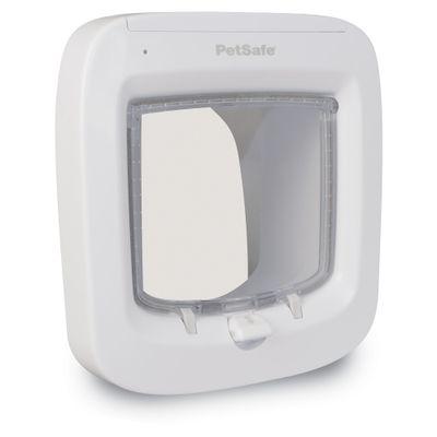 Hvid PetSafe Microchip-kattelem med transparent lem